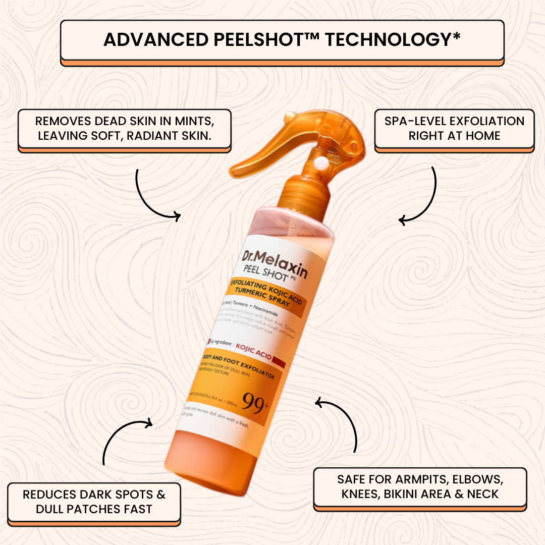 Dr. Melaxin PeelShot™ Kojic Acid & Turmeric Brightening Spray
